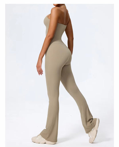 HALTER SCULPT JUMPSUIT